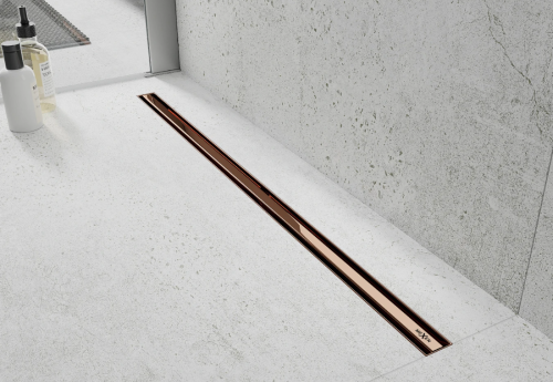 Трап для душу MEXEN FLAT SLIM ROSE GOLD 80 див.