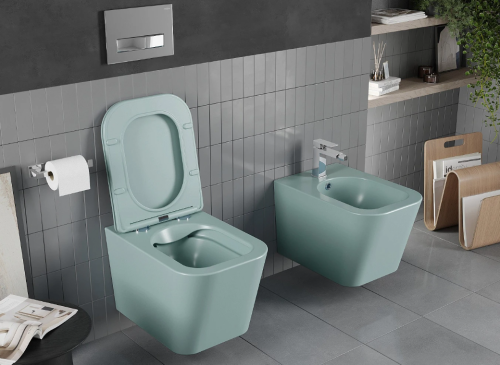 Подвесной унитаз MEXEN TEO GREEN MATT