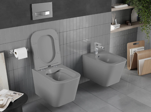 Підвісний унітаз MEXEN TEO LIGHT GREY MATT