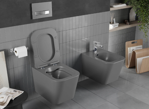 Подвесной унитаз MEXEN TEO DARK GREY MATT