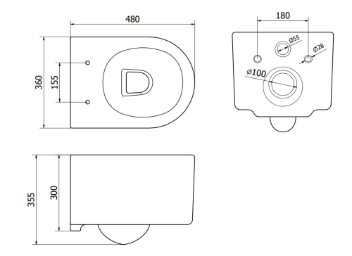 Подвесной унитаз MEXEN SOFIA WHITE