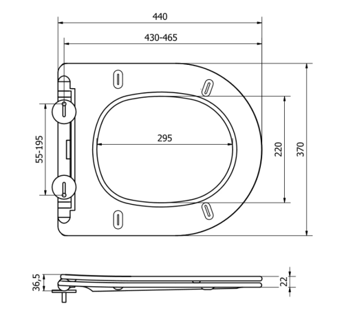 Сиденье для унитаза MEXEN WHITE SLIM SOFT-CLOSE