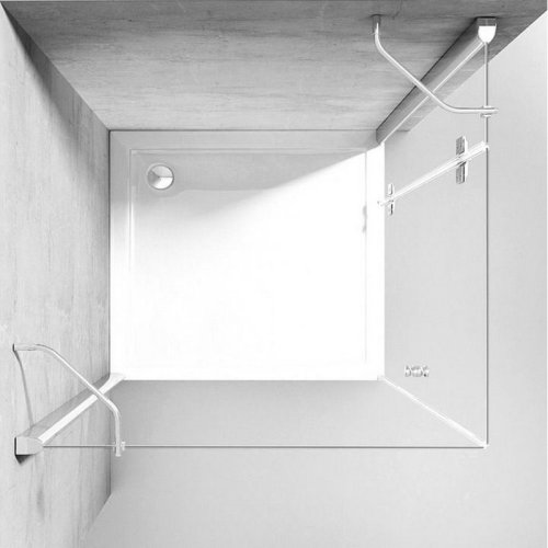 душевая кабина Rea Madox U 90x90 безопасное стекло, прозрачное (REA-K4527)