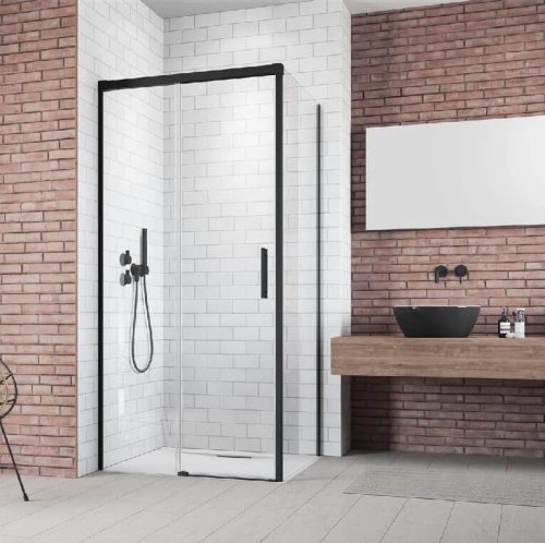 душова стінка Radaway Idea Black S1 70x200 чорна, бічна права частина (387048-54-01R)