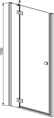 душевые двери Radaway Almatea DWJ 120x195, левые, стекло интимато (31402-01-12N)