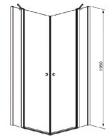 душові двері Radaway EOS II KDJ 120 скло прозоре (3799424-01L)