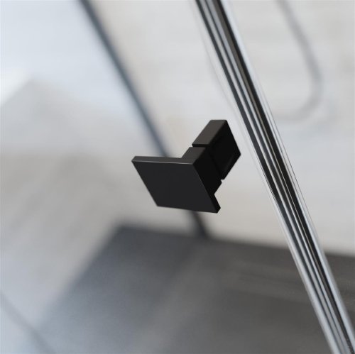 душові двері Radaway Essenza New Black DWJ 130x200 скло прозоре, ліві (385017-54-01L)