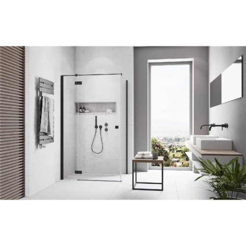 душевые двери Radaway Essenza New Black KDJ 110x200 стекло прозрачное, левые (385041-54-01L)