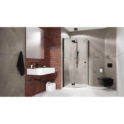 душевая дверь Radaway Essenza New Black PTJ 62x200 стекло прозрачное, левая (385010-54-01L)