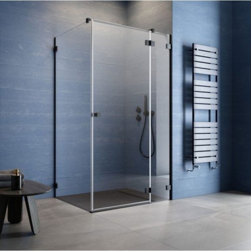 душевая дверь Radaway Essenza Pro KDJ 100x200 правая, безопасное стекло, прозрачное, чёрная (10097100-54-01R)