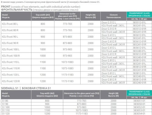 душевая дверь Radaway Euphoria KDJ G 50x200 стекло прозрачное, хром, правая (383512-01R)