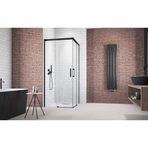 душові двері Radaway Idea Black KDD 110x200,5 скло прозоре, права (387063-54-01R)