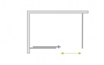 душевая дверь Radaway Idea KDJ 110x200,5 стекло прозрачное левая (387041-01-01L)
