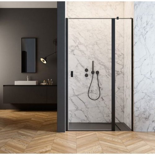 душевая дверь Radaway NES Black DWJ II 110x200 правая, безопасное стекло, прозрачное, чёрная (10036110-54-01R)