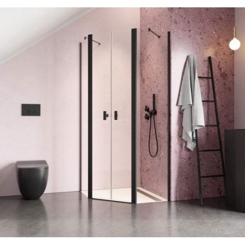 душевая дверь Radaway NES PTD 28,8x200 безопасное стекло, прозрачное, чёрная (10051000-54-01)