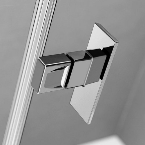 збоку стінка Radaway NES PTJ 100x80 безпечне скло, прозоре (10052200-01-01)