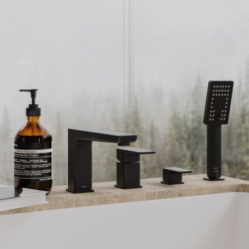 смеситель для ванны Omnires Parma black mat (PM7432BL)