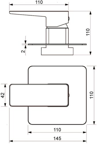 смеситель для душа скрытого монтажа Omnires Parma chrome (PM7445CR)