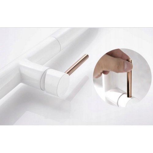 смеситель для кухни Rea Apollo white/rose gold (REA-B9603)