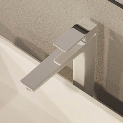 смеситель для умывальника Omnires Parma chrome/white, высокий (PM7412CRB)