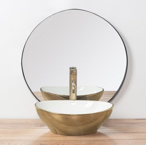 смеситель для умывальника Rea Gusto золотой, высокий (REA-B8405)