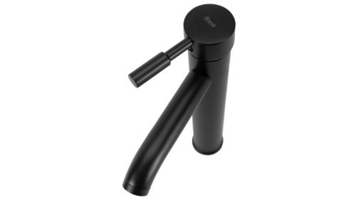 комплект умывальник Rea Sofia 27x34 + смеситель Graf черный + донный клапан клик-клак (REA-U0623+REA-B8665+REA-A5216)