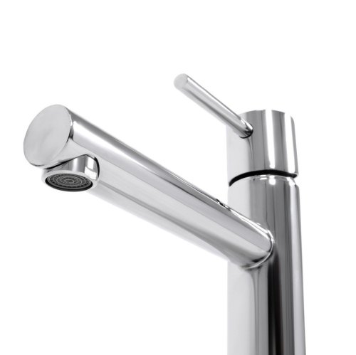 комплект умывальник Rea Sofia 27x34 + смеситель Tess хром + донный клапан клик-клак (REA-U0623+REA-B8800+REA-A5217)