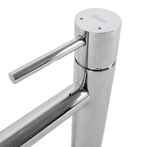 комплект умывальник Rea Sofia 27x34 + смеситель Tess хром + донный клапан клик-клак (REA-U0623+REA-B8800+REA-A5217)