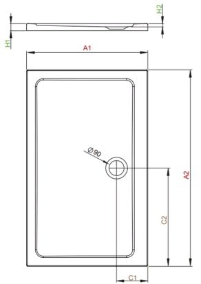 поддон Radaway Doros D 130x90 (SDRD1390-01)