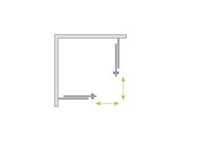 правая часть кабины Radaway Idea KDD/R 120x200,5 стекло прозрачное (387064-01-01R)