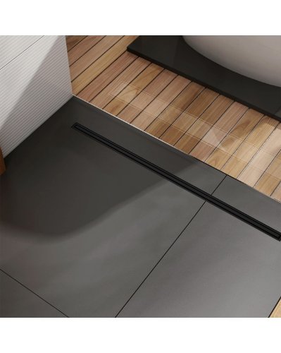 трап Calani Eco360 800 мм, slim black (CAL-G0027)