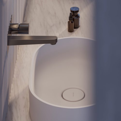 умывальник Omnires Ovo 55x36 white (OVOUNBM)