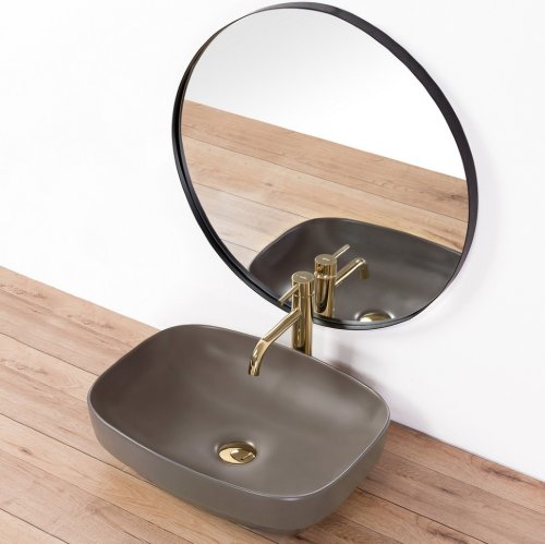 умывальник Rea Gizel 38,5x50,5 d.grey matt (REA-U9612)