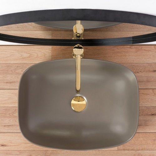 умывальник Rea Gizel 38,5x50,5 d.grey matt (REA-U9612)