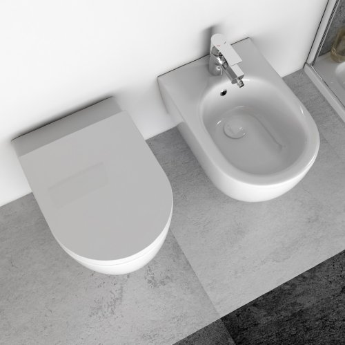 унитаз Isvea Infinity без ободка, подвесной, белый (10NF02001)