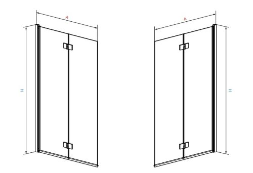 штора для ванны Radaway Essenza New PND 100x150 стекло прозрачное правая (207210-01R)