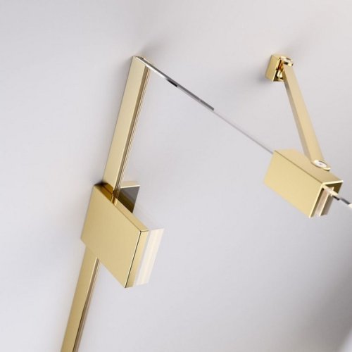 штора для ванны Radaway Essenza Pro PNJ 80 безопасное стекло, прозрачное, золото (10101080-09-01)