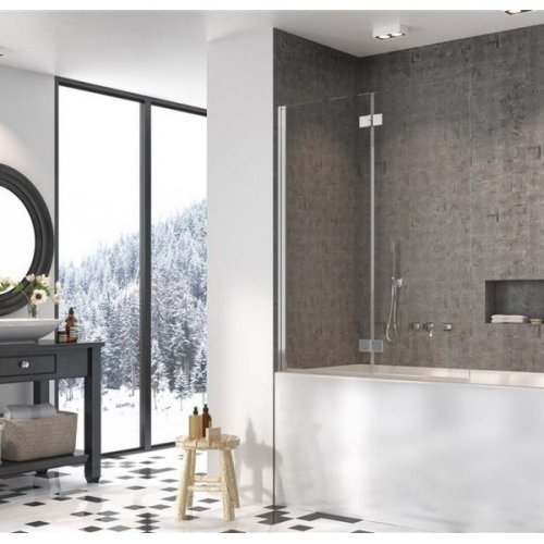 штора для ванны Radaway NES PND I 140 левая, безопасное стекло, прозрачное (10010140-01-01L)