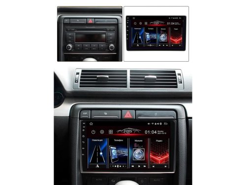Штатная магнитола FORS.auto М100 для Audi A4 2000-2009
