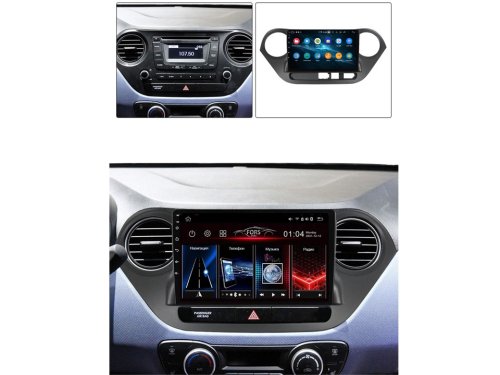 Штатная магнитола FORS.auto M100 для Hyundai i10 2014-2017