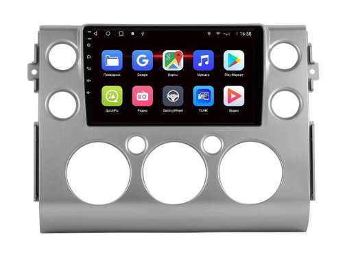 Штатная магнитола FORS.auto M100 для Toyota FJ Cruiser (9 inch, UV silver) 2007+