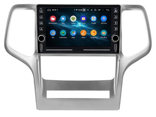 Штатная магнитола FORS.auto K100 для Jeep Grand Cherokee (9 inch, UV, silver) 2008-2012