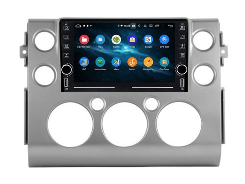 Штатная магнитола FORS.auto K100 для Toyota FJ Cruiser (9 inch, UV silver) 2007+