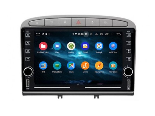 Штатная магнитола FORS.auto K100 для Peugeot 308/408 (9 inch, Grey) 2007-2013