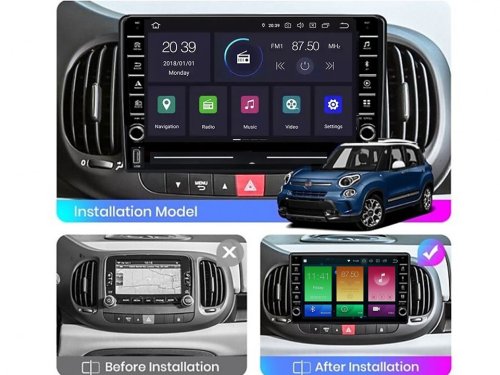Штатная магнитола FORS.auto K200 для Fiat 500L (10.1 inch) 2012+