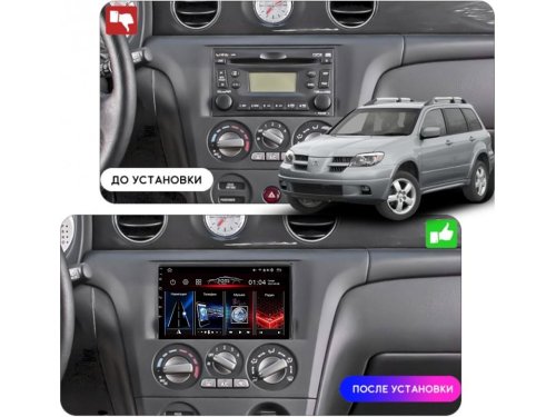 Штатная магнитола FORS.auto M100 для Mitsubishi Outlander (9 inch) 2004-2008