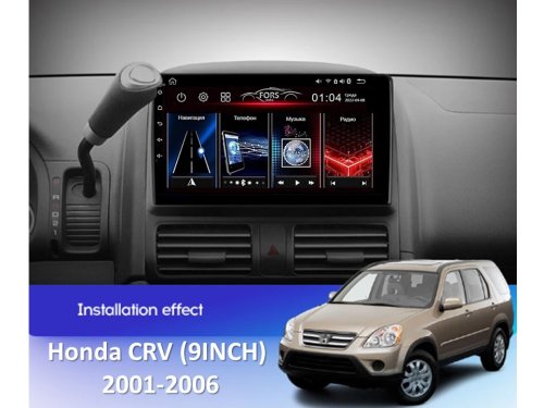 Штатна магнітола FORS.auto M200 для Honda CRV (9 inch) 2001-2006
