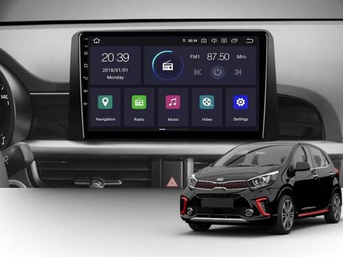 Штатная магнитола FORS.auto M150 для Kia Morning (9 inch, UV black) 2016+
