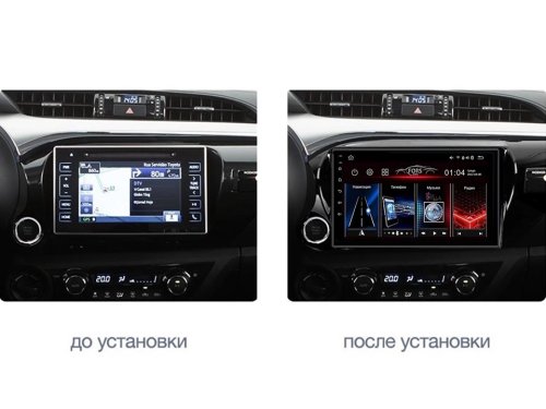 Штатная магнитола FORS.auto M100 для Toyota Revo/Hilux (10.1 inch, LHD, UV black) 2018+