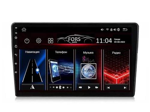 Штатна магнітола FORS.auto M100 для Toyota Yaris (10.1 inch, black) 2006-2009